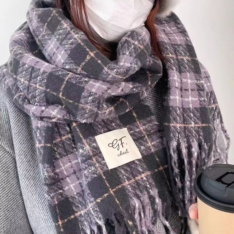 Women's & Men's For Winter High-grade Korean Style Shawl Thickened Scarfs