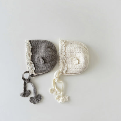 New Hat Infant Winter Lace Knitted Kids' Headwear