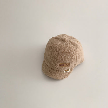 Children's South Hat Letter Warm Short Brim Kids' Headwear