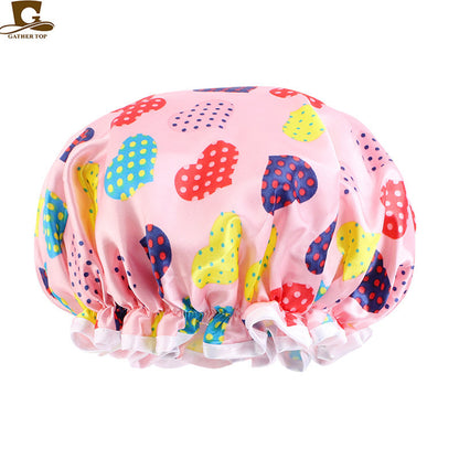 Children's Cartoon Satin Shower Waterproof Boys Cute Kids' Headwear