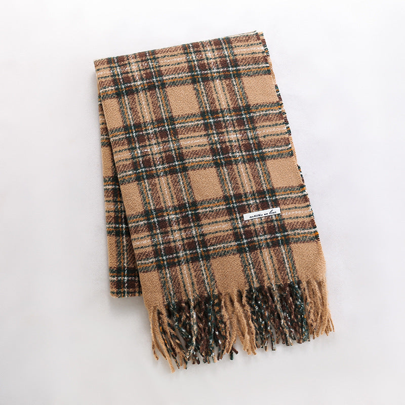 Women's & Men's Artificial Cashmere Winter High-grade Warm Retro Scarfs