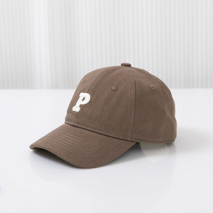 P Letter Sun Protection Hat Thin Kids' Headwear