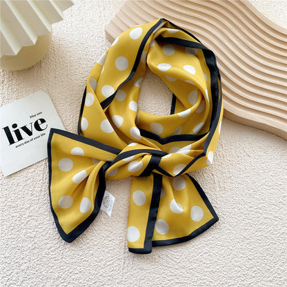 Women's Style Four Narrow Hair Band Tie Bag Temperament Scarfs