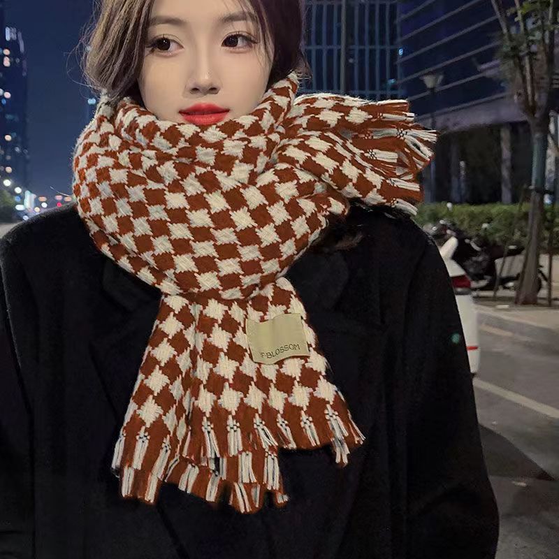 Women's & Men's For Winter High-grade Korean Style Shawl Thickened Scarfs