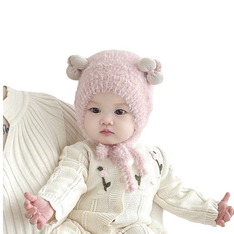 Hat Winter Woolen Cute Soft Earmuffs Kids' Headwear