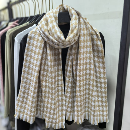 Plaid Female Winter Warm Korean Style Scarfs