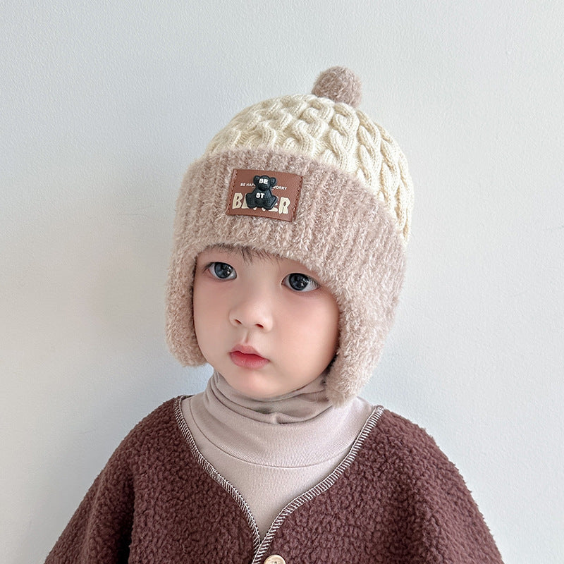 Children's Style Boys Keep Warm Woolen Cute Kids' Headwear