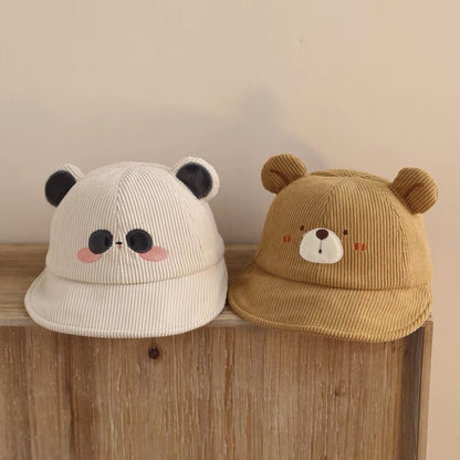 Cartoon Animal Semicircle Peaked Boys Casual Soft Brim Kids' Headwear