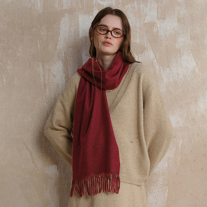 Classic High Sense Simple Warm Solid Scarfs