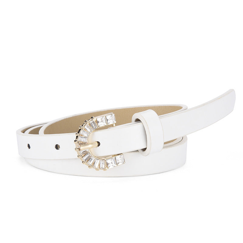 Women's Inlaid Pin Buckle Fashion Candy Color Belts