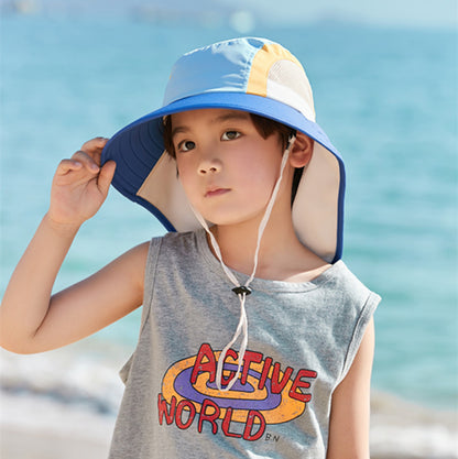 Women's & Men's Protection Bucket Big Brim Cover Face Kids' Headwear