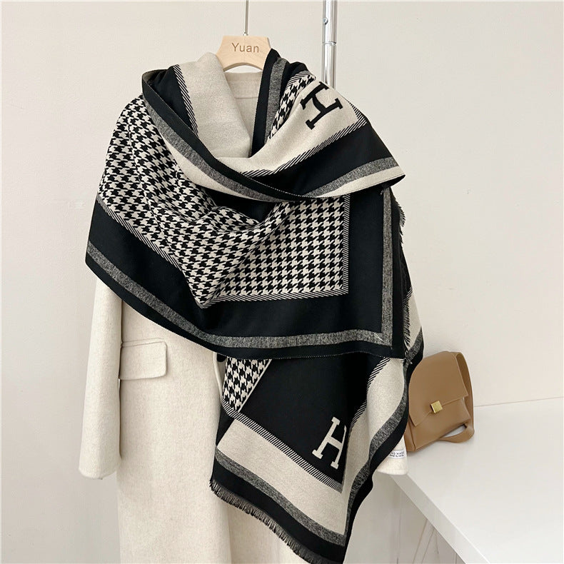 Women's Outer Match Neck Warmer Office Blanket Scarfs