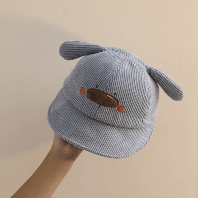 Cartoon Animal Semicircle Peaked Boys Casual Soft Brim Kids' Headwear