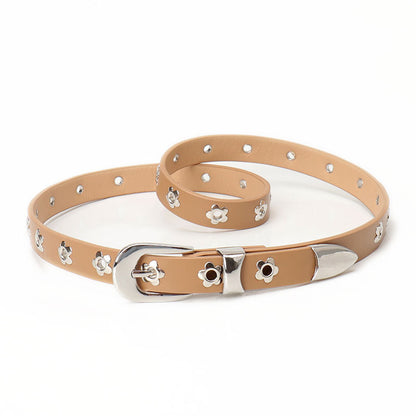 Women's Street Air Eye Sier Buckle Trendy Belts