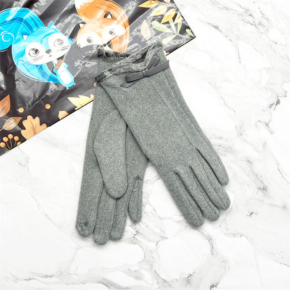 Biking Fleece-lined Thickened Cold Protection Korean Gloves