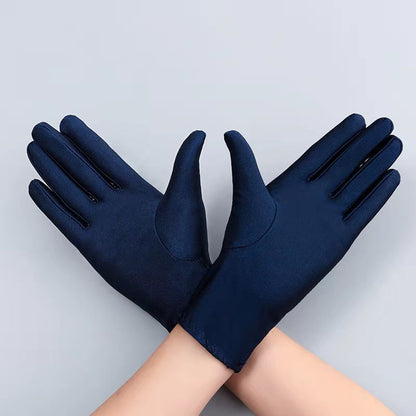 Women's & Men's Spandex High Elastic Stage Etiquette Thin Gloves