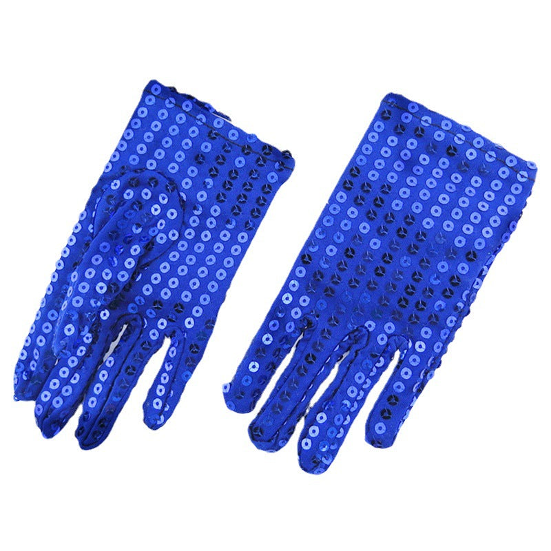 Children's Jackson Sequined Stage Dance Day Performance Gloves