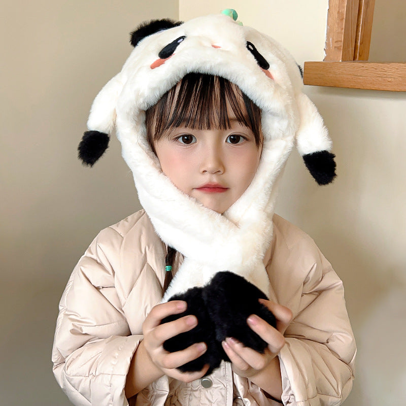 Children's Winter Fleece Lined Padded Warm Keeping Windproof Earflaps Boys Kids' Headwear