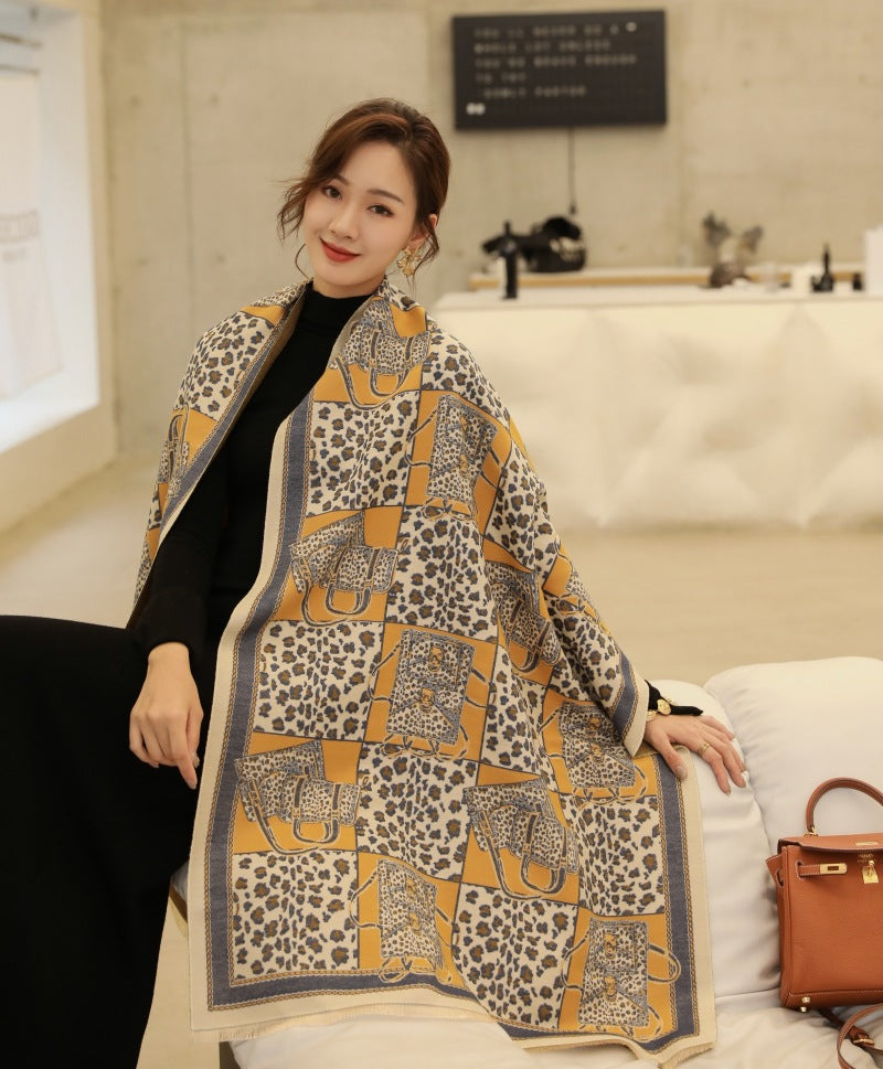 Women's Winter Fashionable Korean Thick Warm High-grade Scarfs