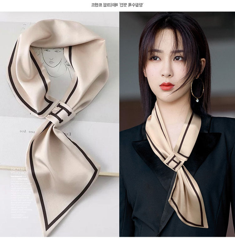 Women's Small Strip Temperament Wild Suit Summer Thin Type Scarfs