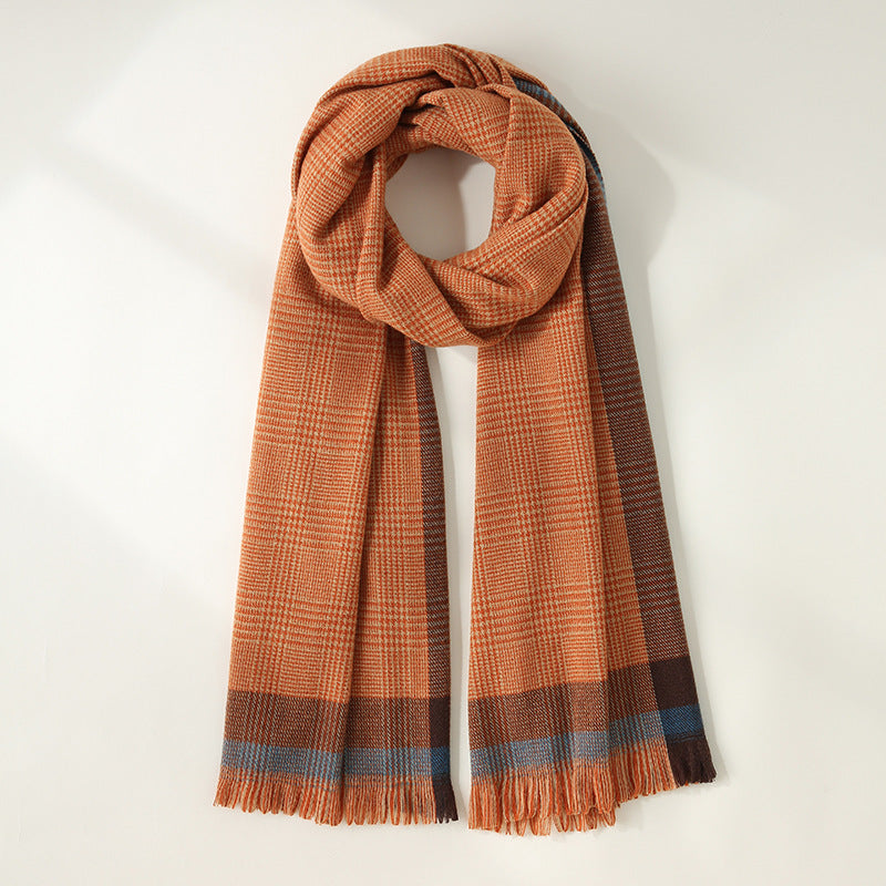 Women's Artificial Cashmere Sweet Mid-length For Fringe Scarfs