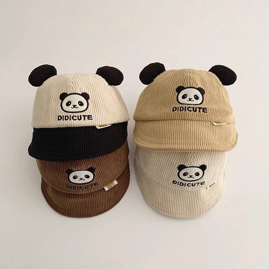 Fashion Hat Cute Panda Warm Peaked Kids' Headwear