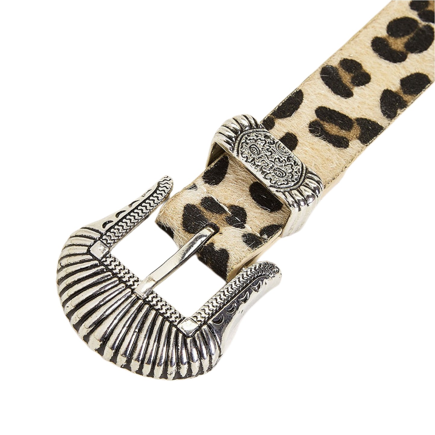 Women's Imitation Horse Fur Leopard Print Fashion Belts