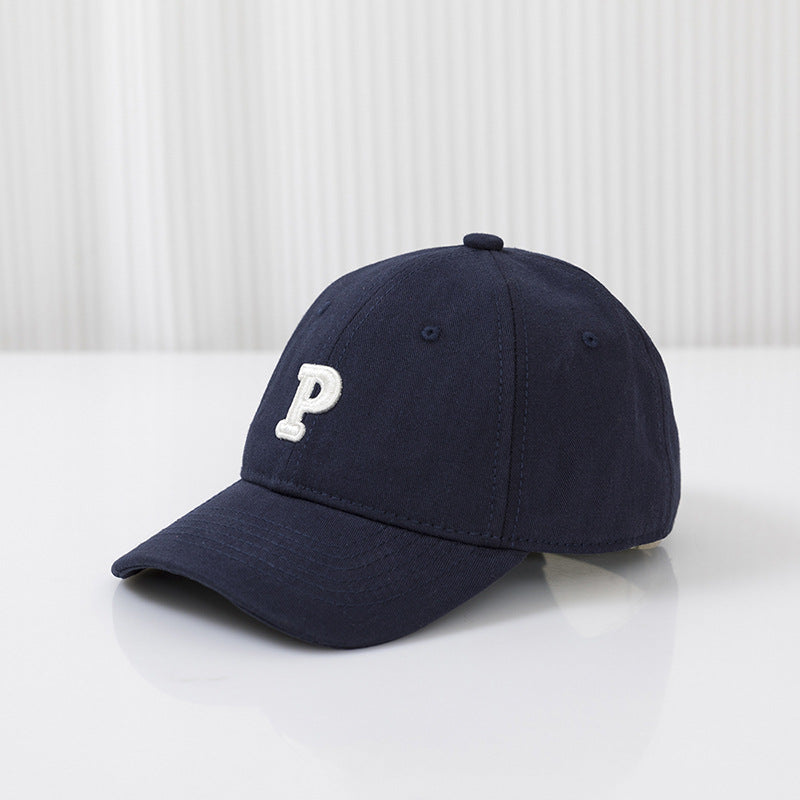 P Letter Sun Protection Hat Thin Kids' Headwear