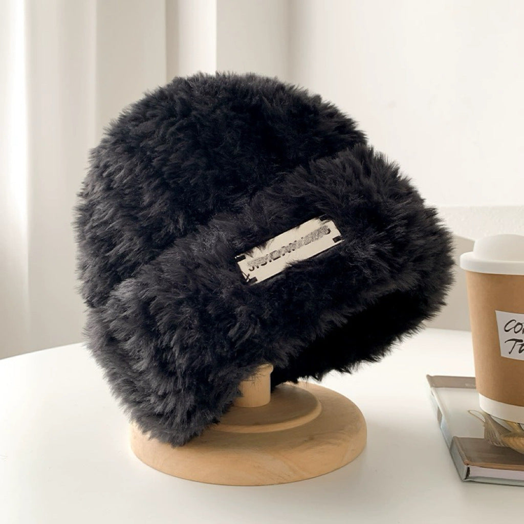 Women's Warm Hat Plush Bonnet Imitation Fur Hats & Caps