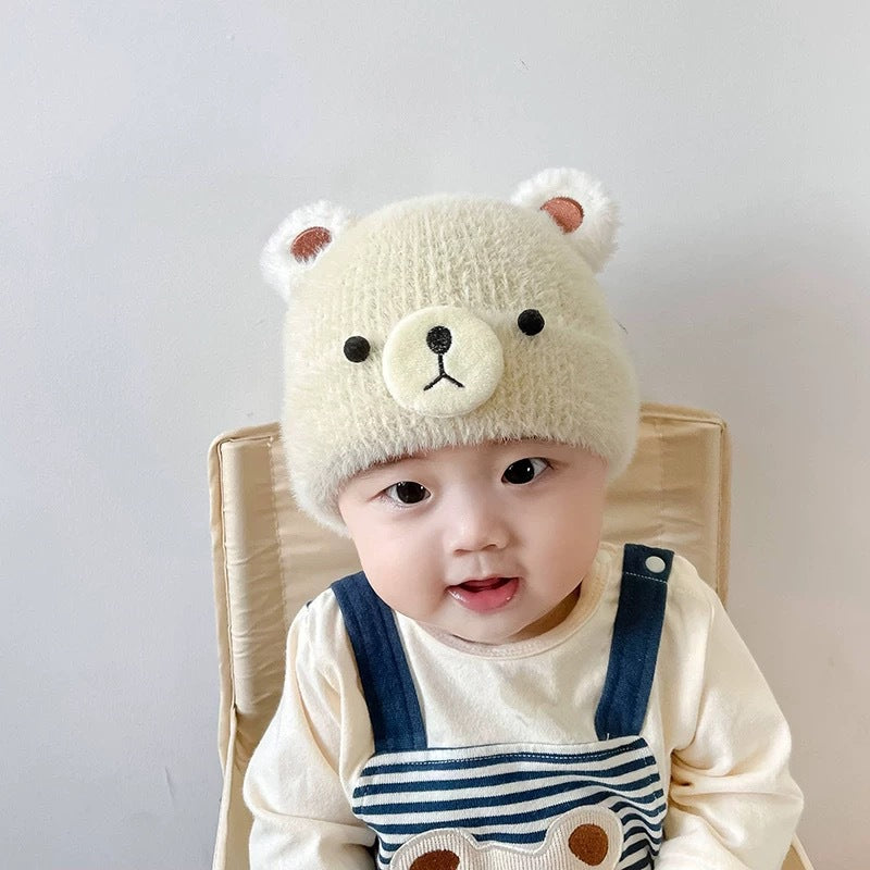 Winter Boys Cute Warm Woolen Ear Kids' Headwear