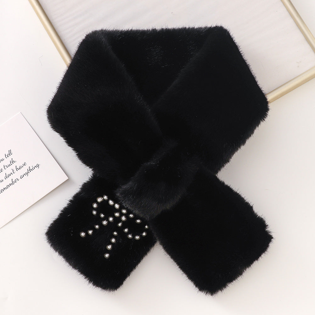 Plush Faux Rabbit Fur Winter Thickened Scarfs