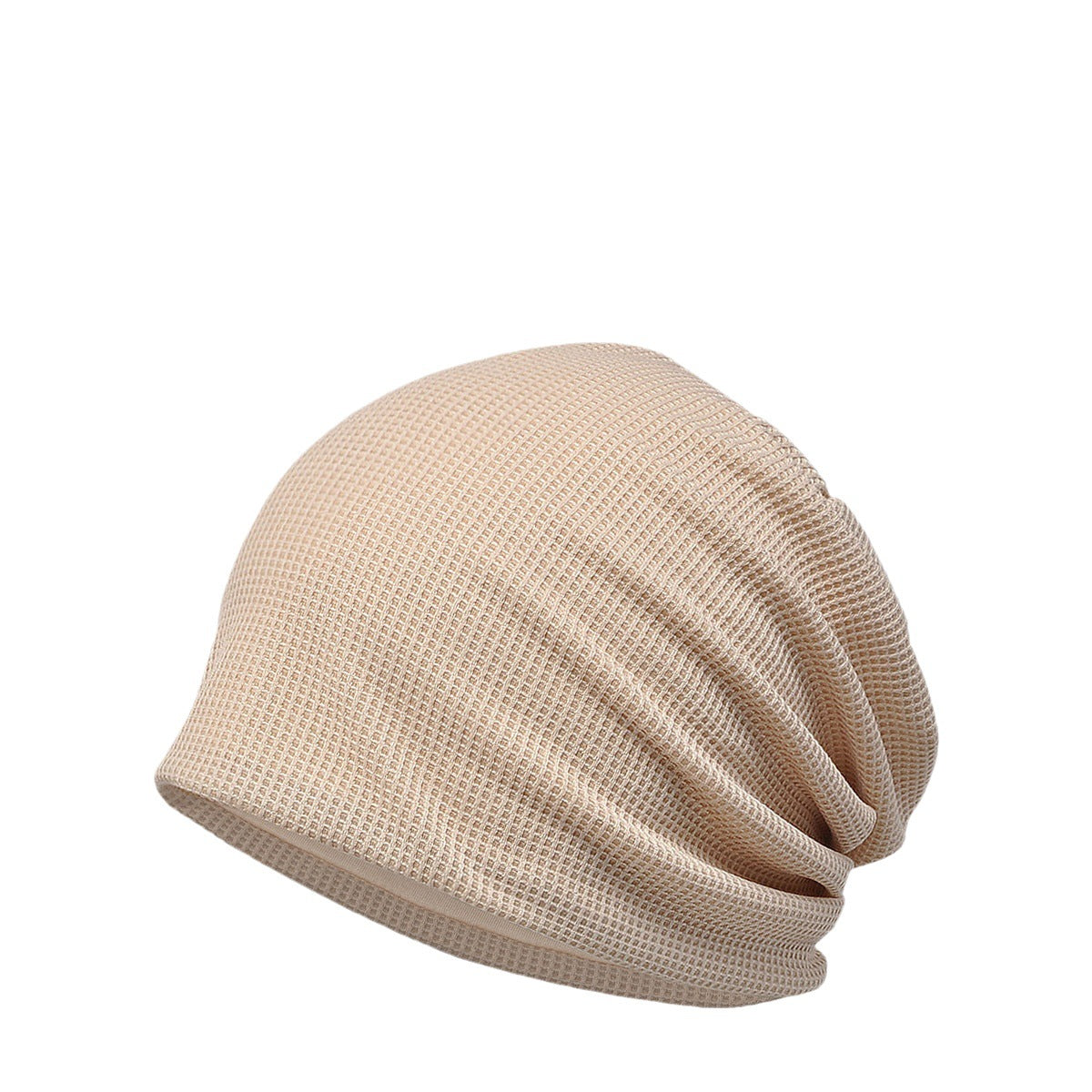 Women's Toque Thin Waffle Pure Color Cotton Fashion Hats & Caps