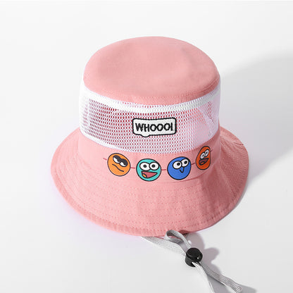 Children's Cartoon Mesh Summer Sun Protection Hat Male Kids' Headwear