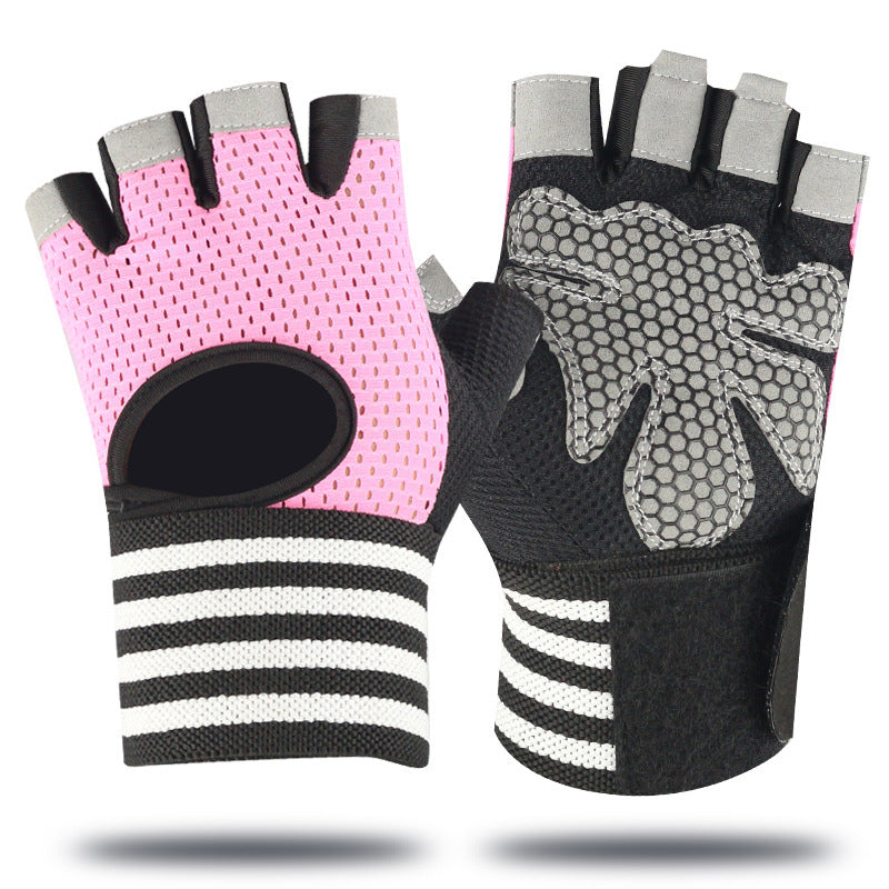 Women's & Men's Fitness Outdoor Sports Half Finger Long Gloves