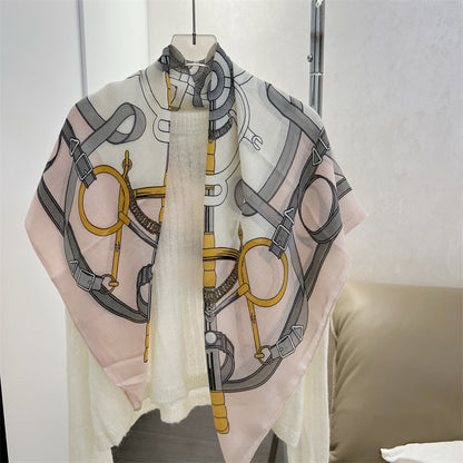 Korean Style Cotton Linen Thin Cape Scarfs