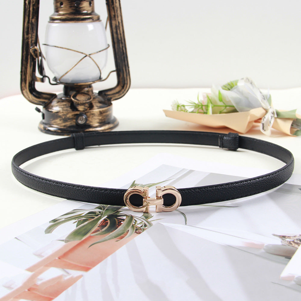 Women's Thin Fashion Korean Style Female Ornament Belts