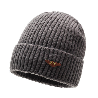 Men's Woolen Winter Mountaineering Fleece-lined Warm Pullover Hats & Caps