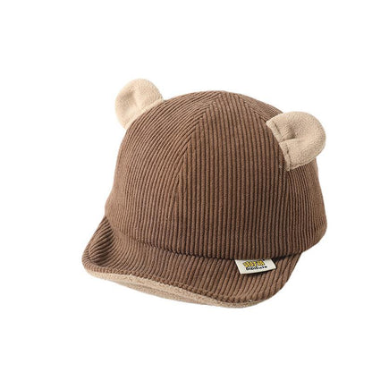 Cartoon Bear Hat Korean Style Spring Soft Kids' Headwear