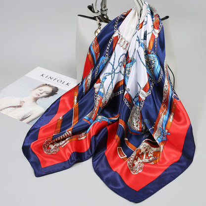 Large Kerchief Printed Female Mother's Outer Scarfs