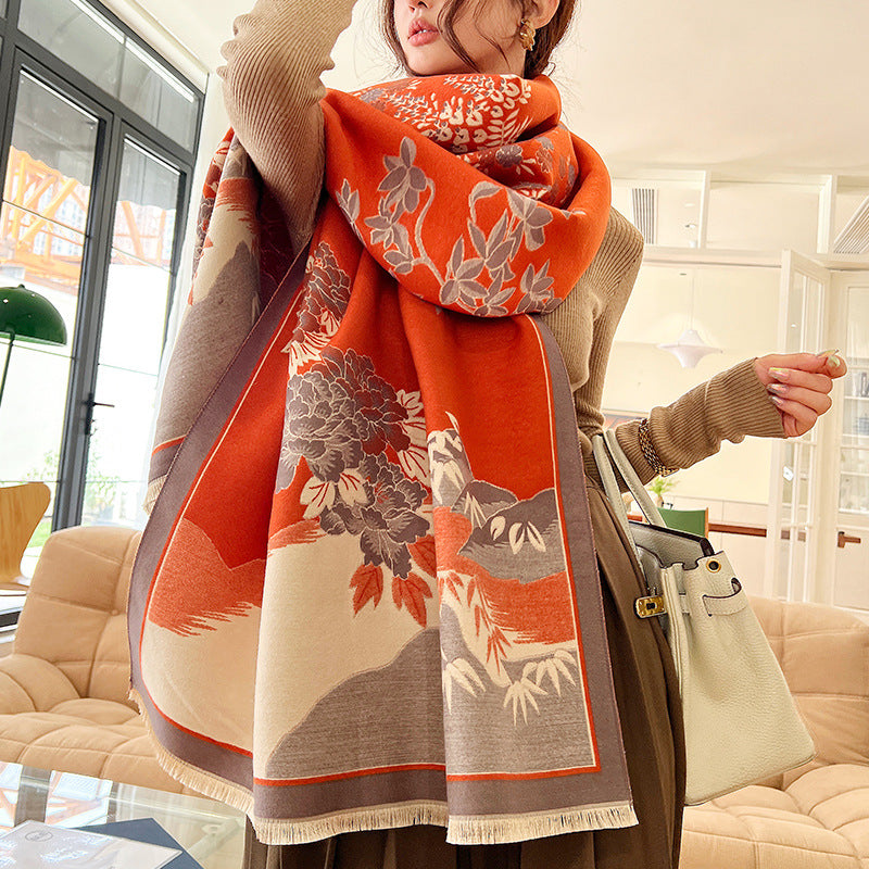 Women's Style Printed Fashion Artificial Cashmere Air Scarfs