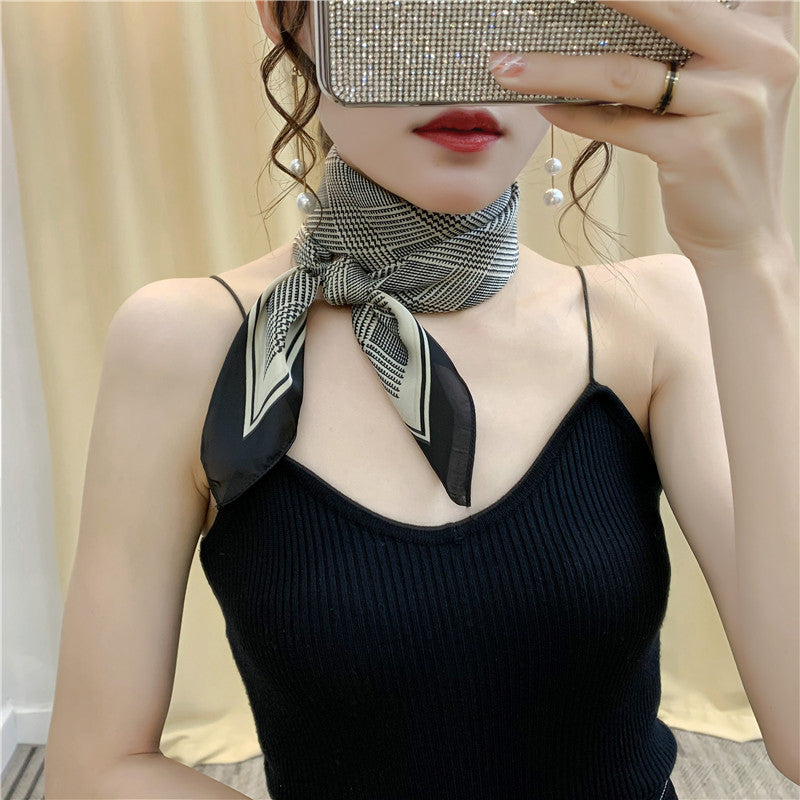 Women's Artificial Small Square Towel Professional Decoration Scarfs