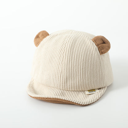 Cartoon Bear Hat Korean Style Spring Soft Kids' Headwear