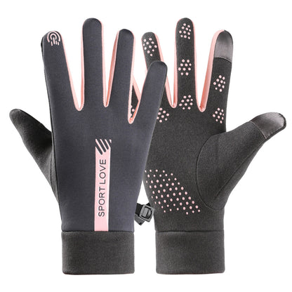 Thickened Veet Cold Protection Ski Windproof Touch Gloves