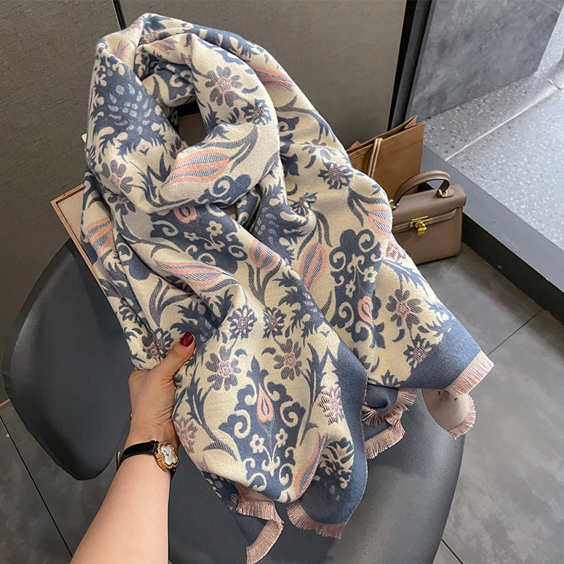 Cashmere Female Winter Thick Fashion Neck Scarfs