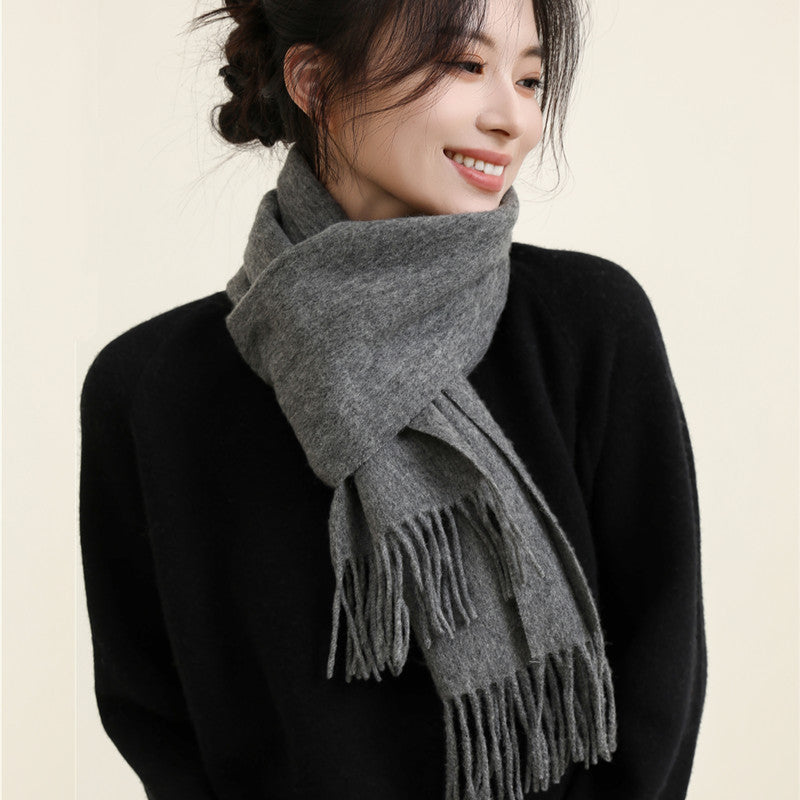 Women's Style Versatile Winter Thickened Business Wool Scarfs