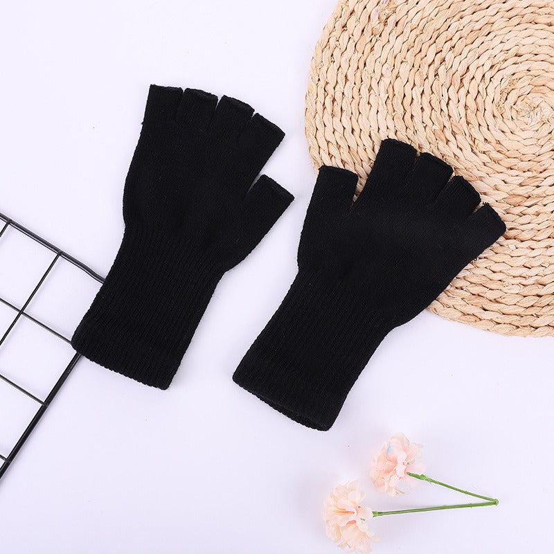 Fashion Acrylic Long Sleeve Screw Type Gloves