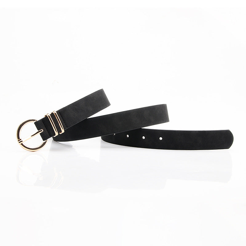 Women's Four Korean Style Simple Alloy Pin Buckle Belts