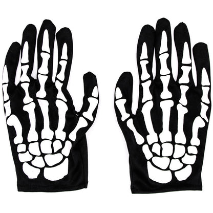 Women's & Men's Punk Skull Paw Joint Bone Halloween Gloves