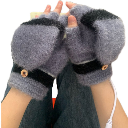 Flip Double-sided Electrically Heated Heating Warm Gloves