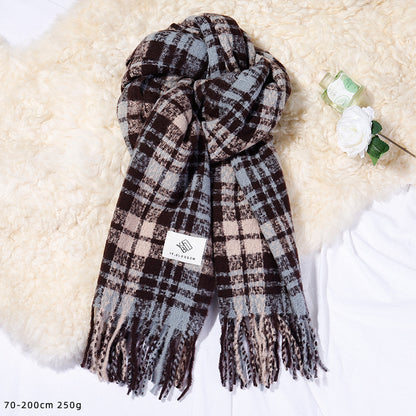 Female Winter High-grade Mohair Artificial Cashmere Scarfs